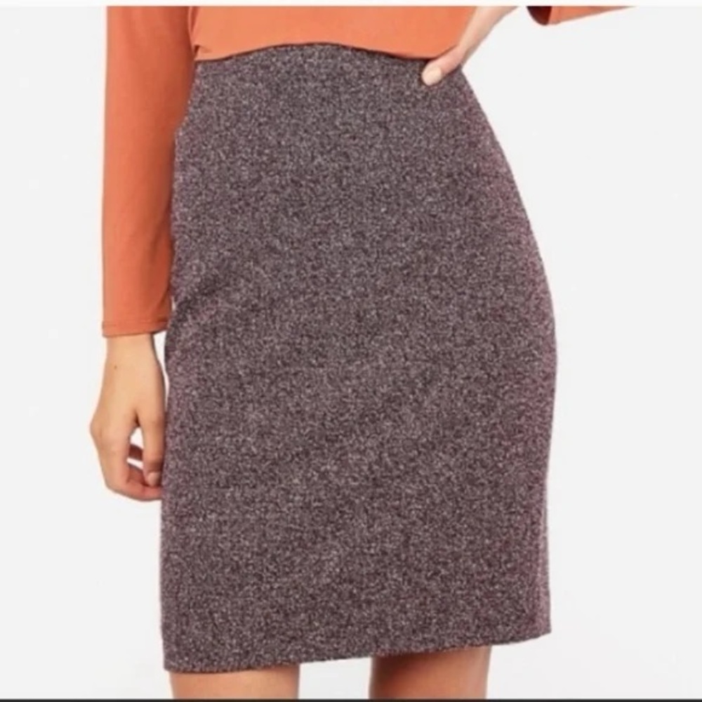 Express Woven Tweed Pencil Skirt (size 00)